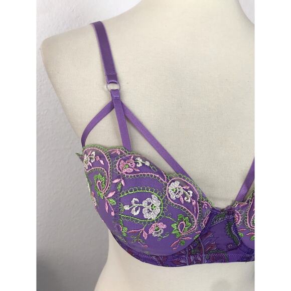 Savage x Fenty Lingerie Bohemian Cage Floral Embroidered Bra - Picture 2 of 11